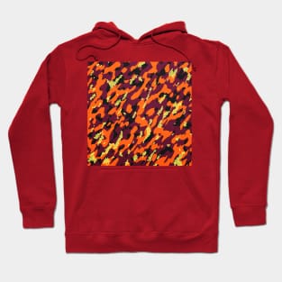 Camouflage - Orange and yellow Hoodie